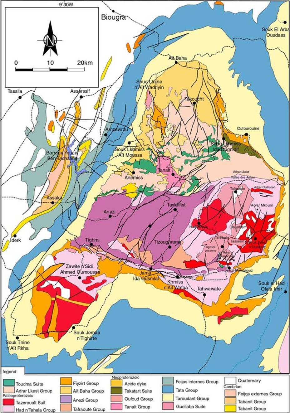 https://www.researchgate.net/profile/Soulaimani_Abderrahmane/publication/313695514/figure/fig8/AS:668592215437319@1536416214600/Simplified-geological-map-of-the-Kerdous-Precambrian-inlier-redrawn-from-the-geological_W640.jpg